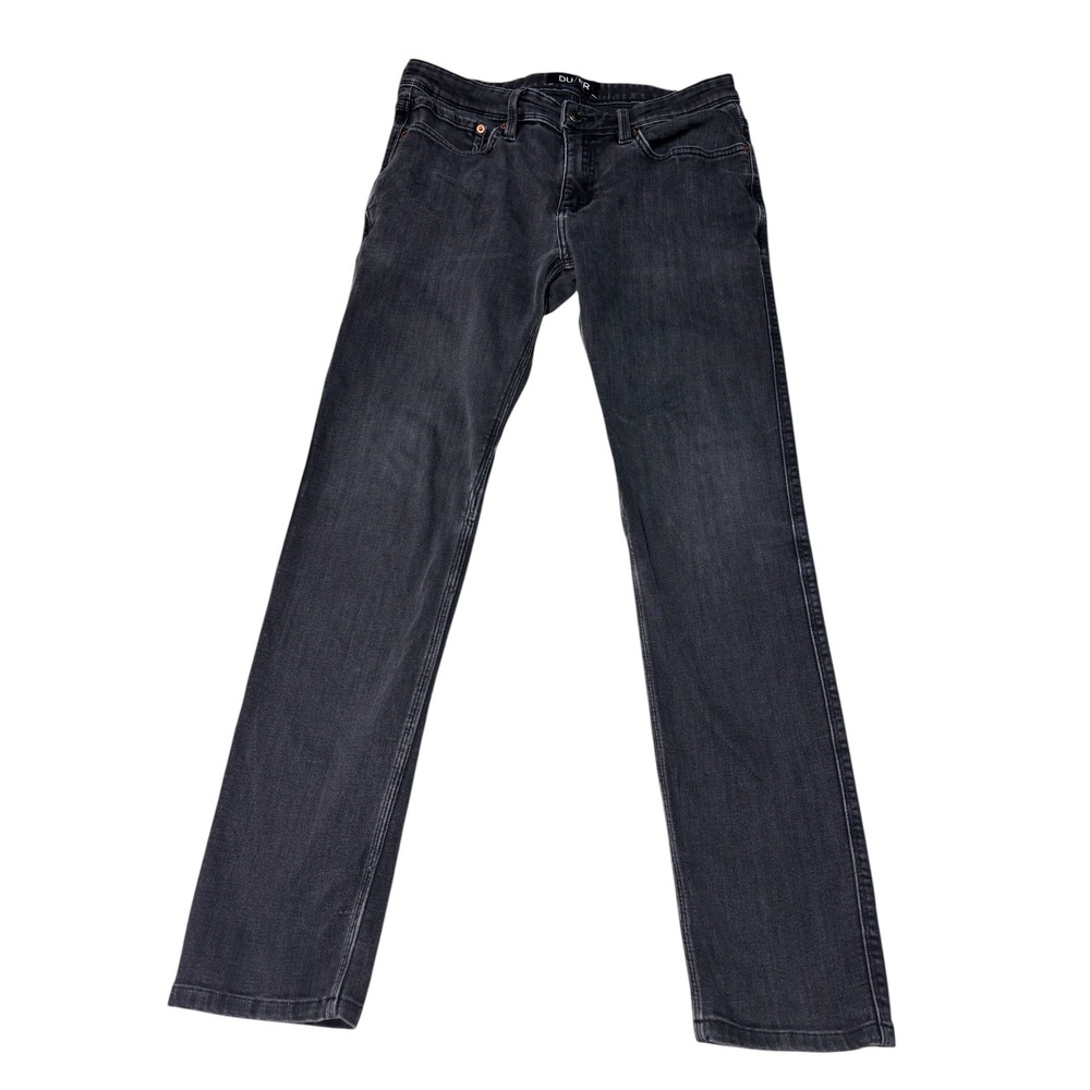 DU/ER L2X Slim Fit Performance Jeans Mens 33x32 Faded Black Coolmax Stretch